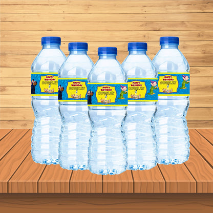 Snow And White Theme Water Bottle Sticker