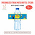 Snow And White Theme Water Bottle Sticker - image 1 of 3 | Party Supplies India