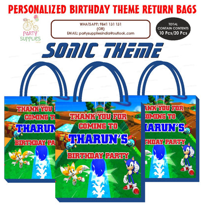 PSI Sonic the Hedgehog Theme Return Gift Bag