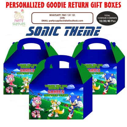 Sonic the Hedgehog Theme Goodie Return Gift Boxes