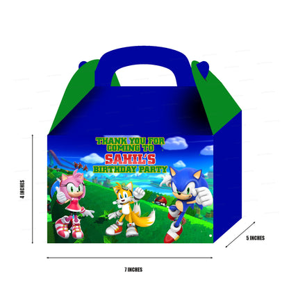 PSI Sonic the Hedgehog Theme Goodie Return Gift Boxes