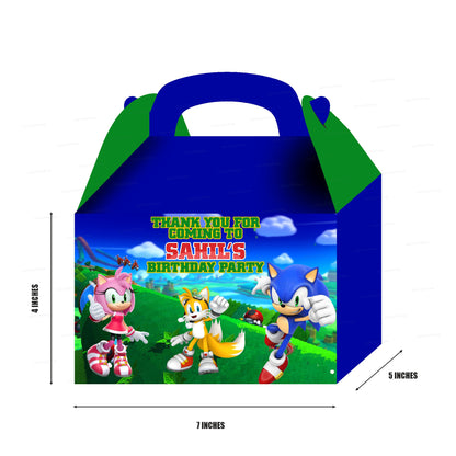 Sonic the Hedgehog Theme Goodie Return Gift Boxes
