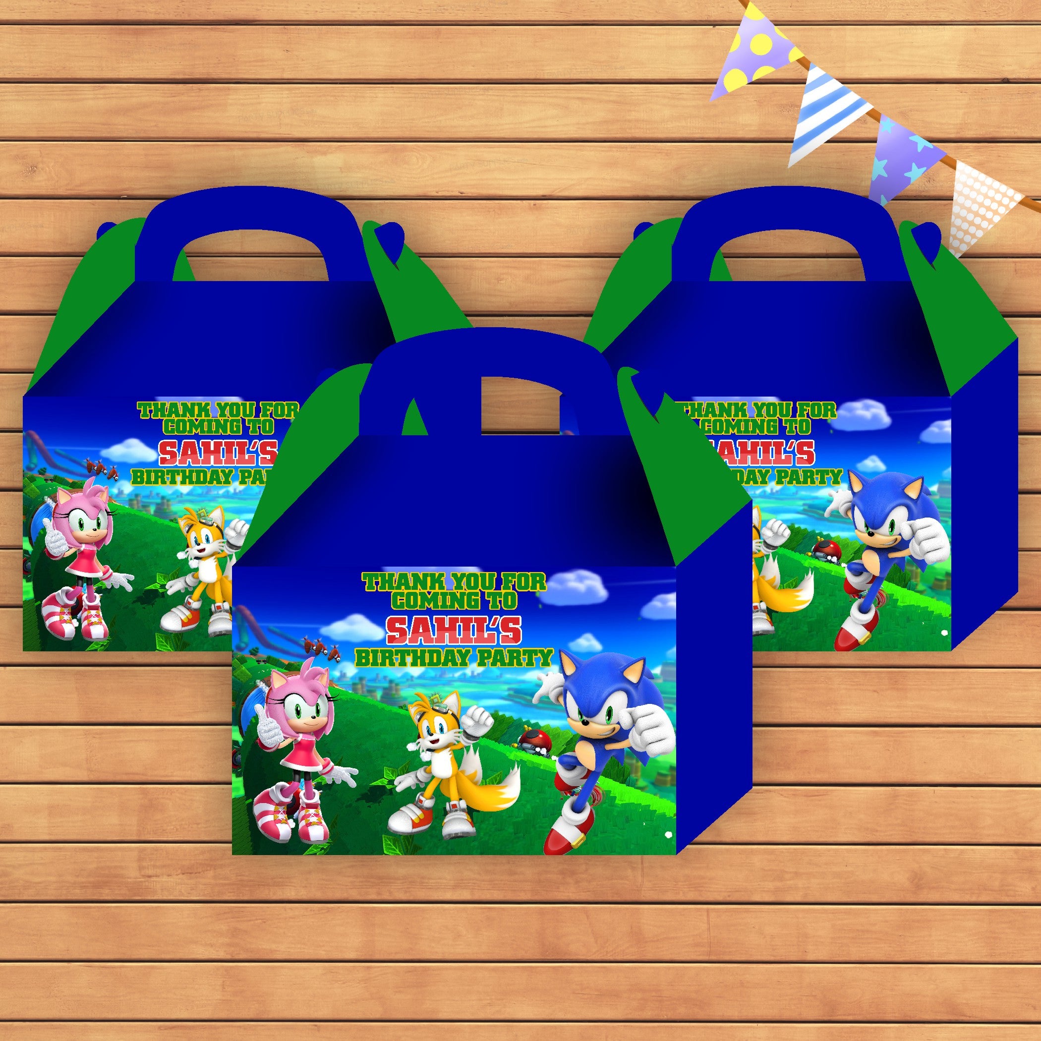 Sonic the Hedgehog Theme Goodie Return Gift Boxes