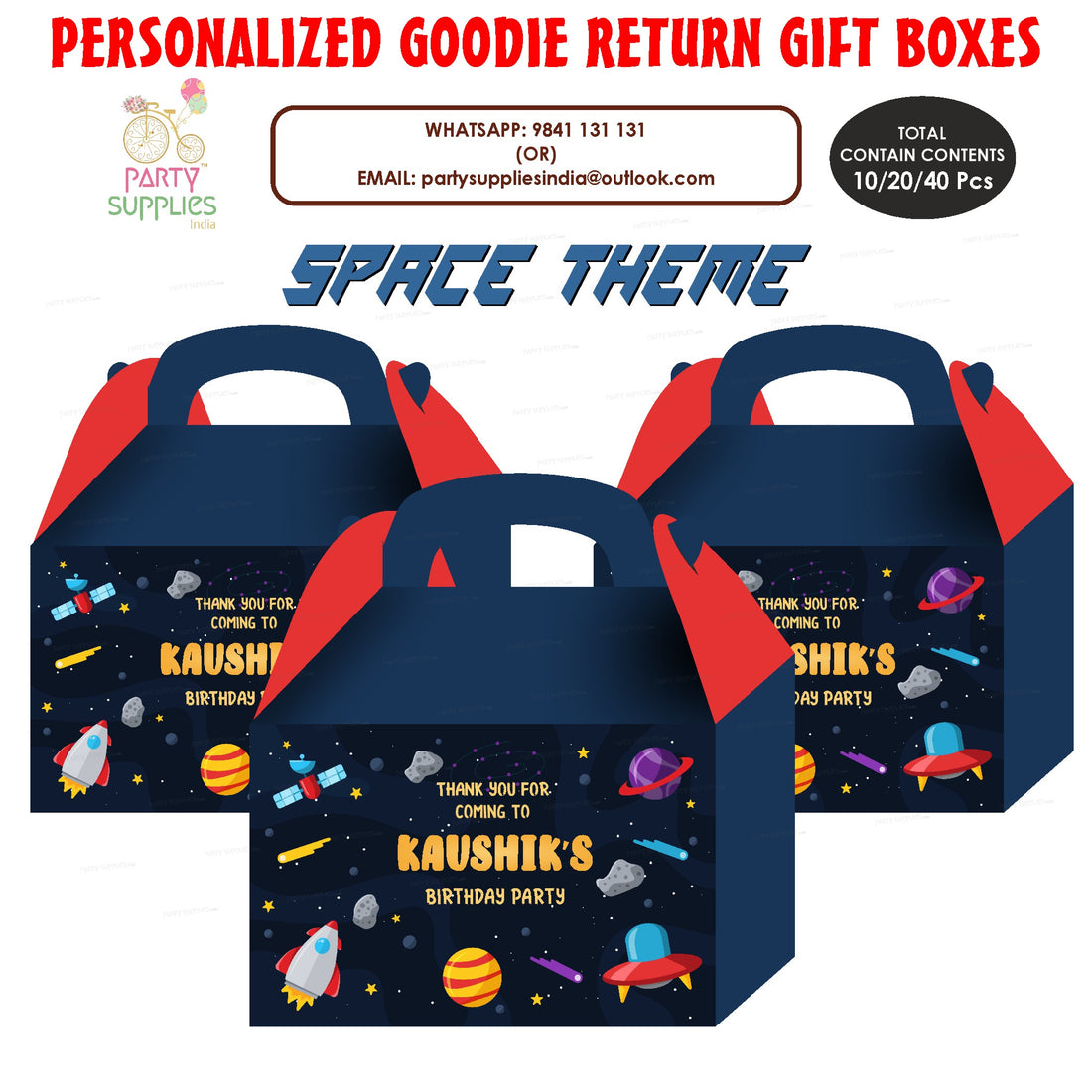 Space Theme Goodie Return Gift Boxes