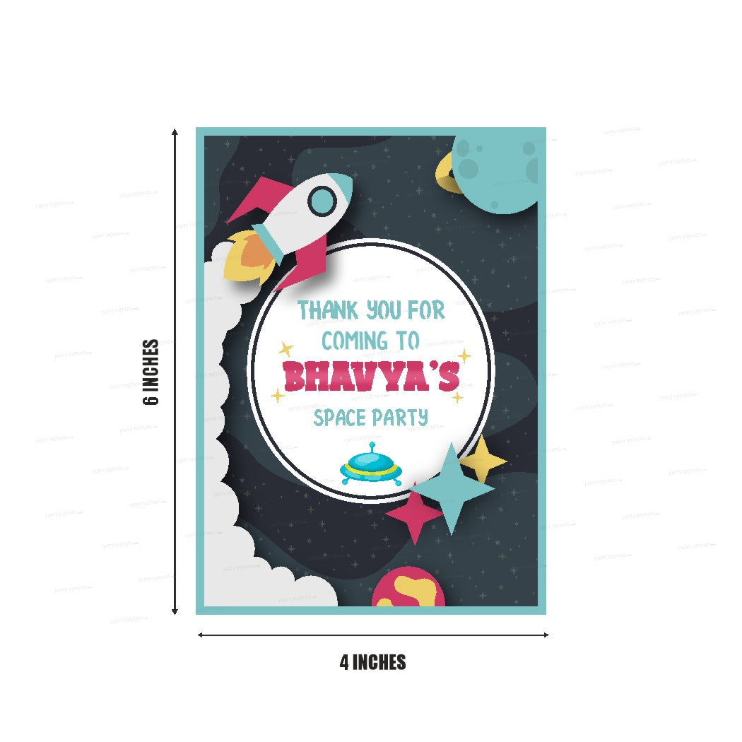 Space Theme Thank You Card