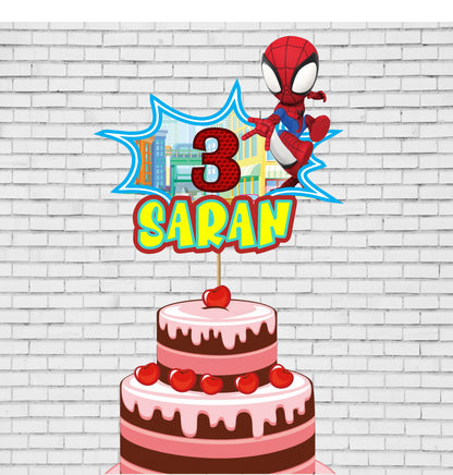 Spidey and his Amazing Friends Theme Cake Topper