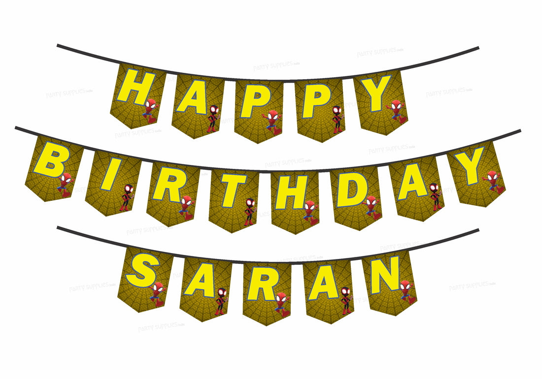 Spidey and his Amazing Friends Theme Customized Hanging