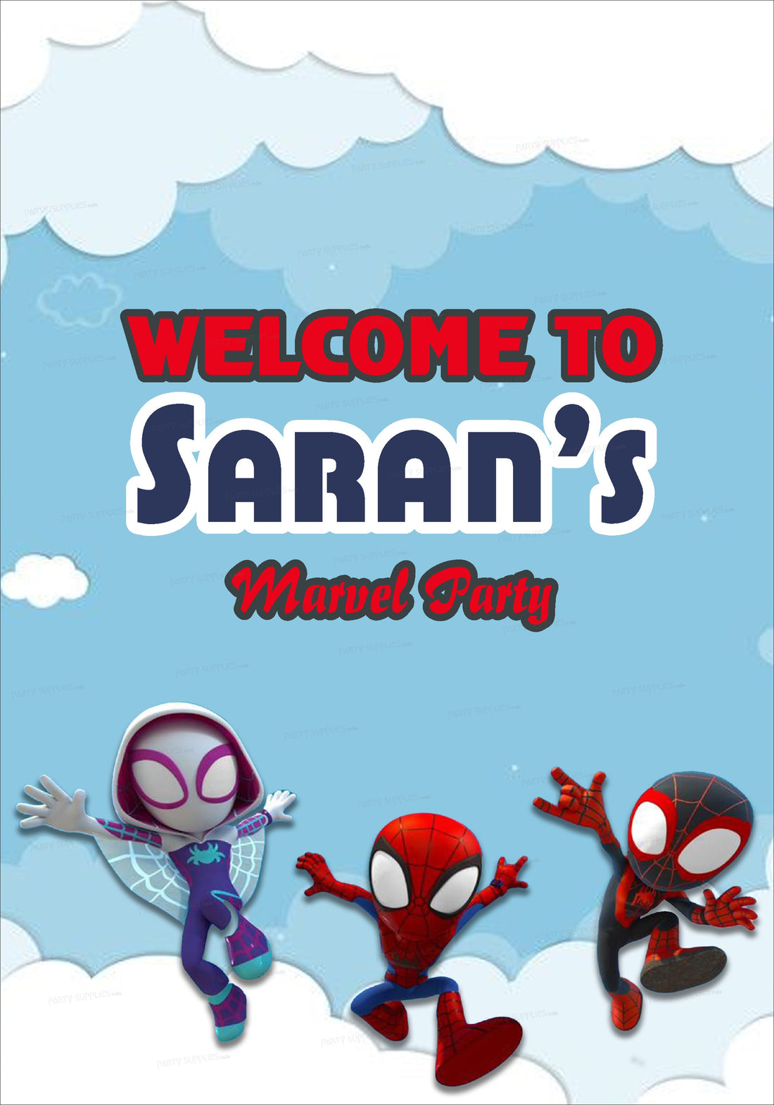 Spidey and his Amazing Friends Theme Welcome Board