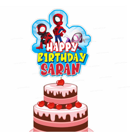 Spidey and his Amazing Friends Theme Customized Cake Topper