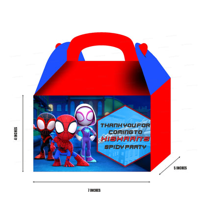 PSI Spidey and his Amazing Friends Theme Goodie Return Gift Boxes