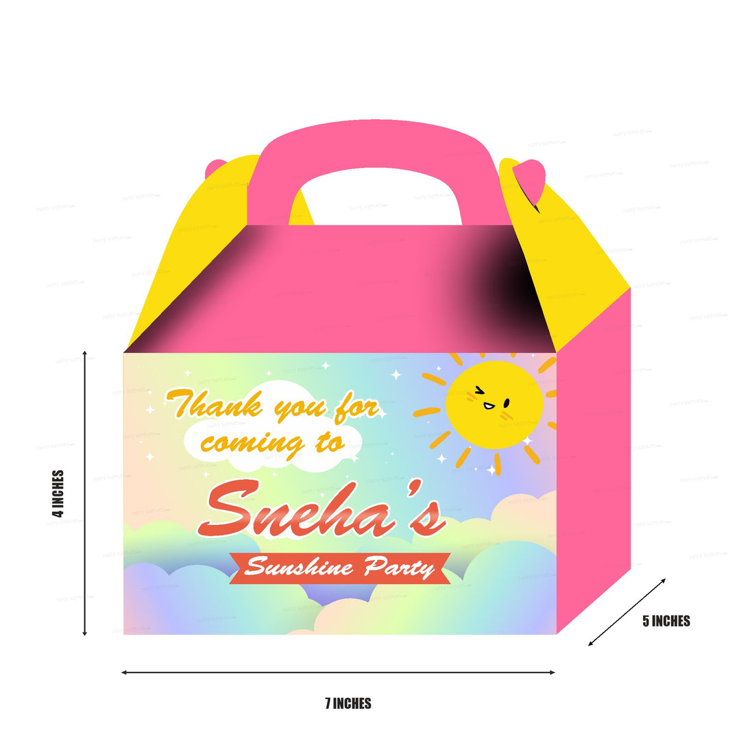 PSI Sunshine Girl Theme Goodie Return Gift Boxes
