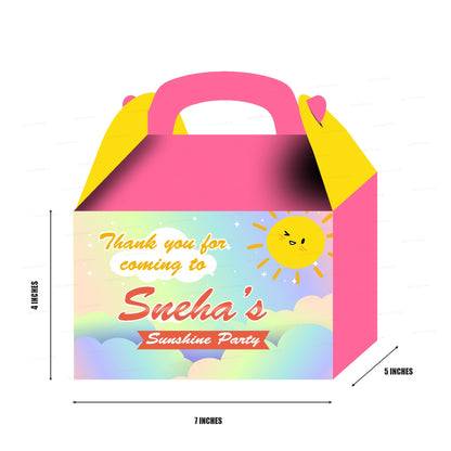 Sunshine Girl Theme Goodie Return Gift Boxes