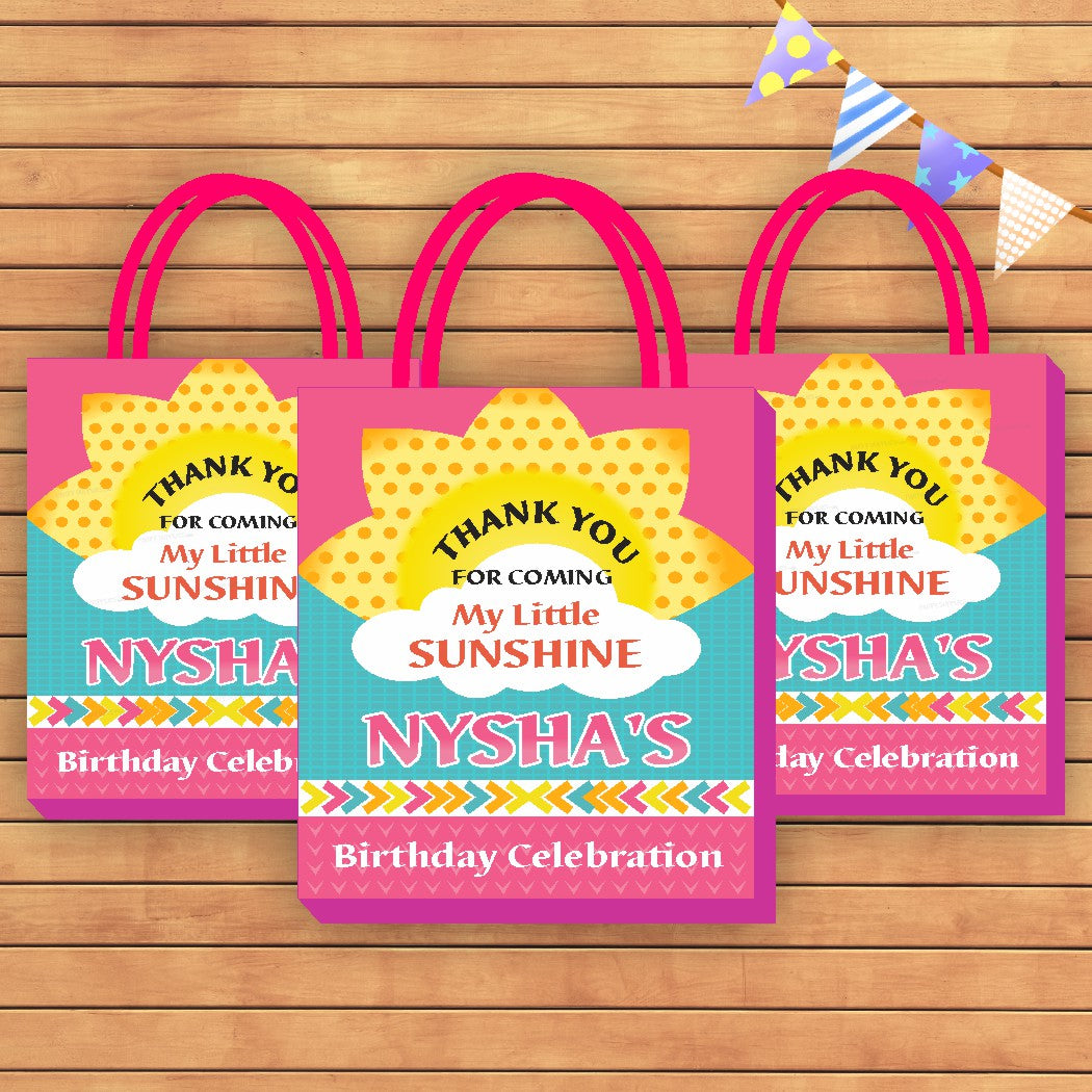 PSI Sunshine Girl Theme Return Gift Bag