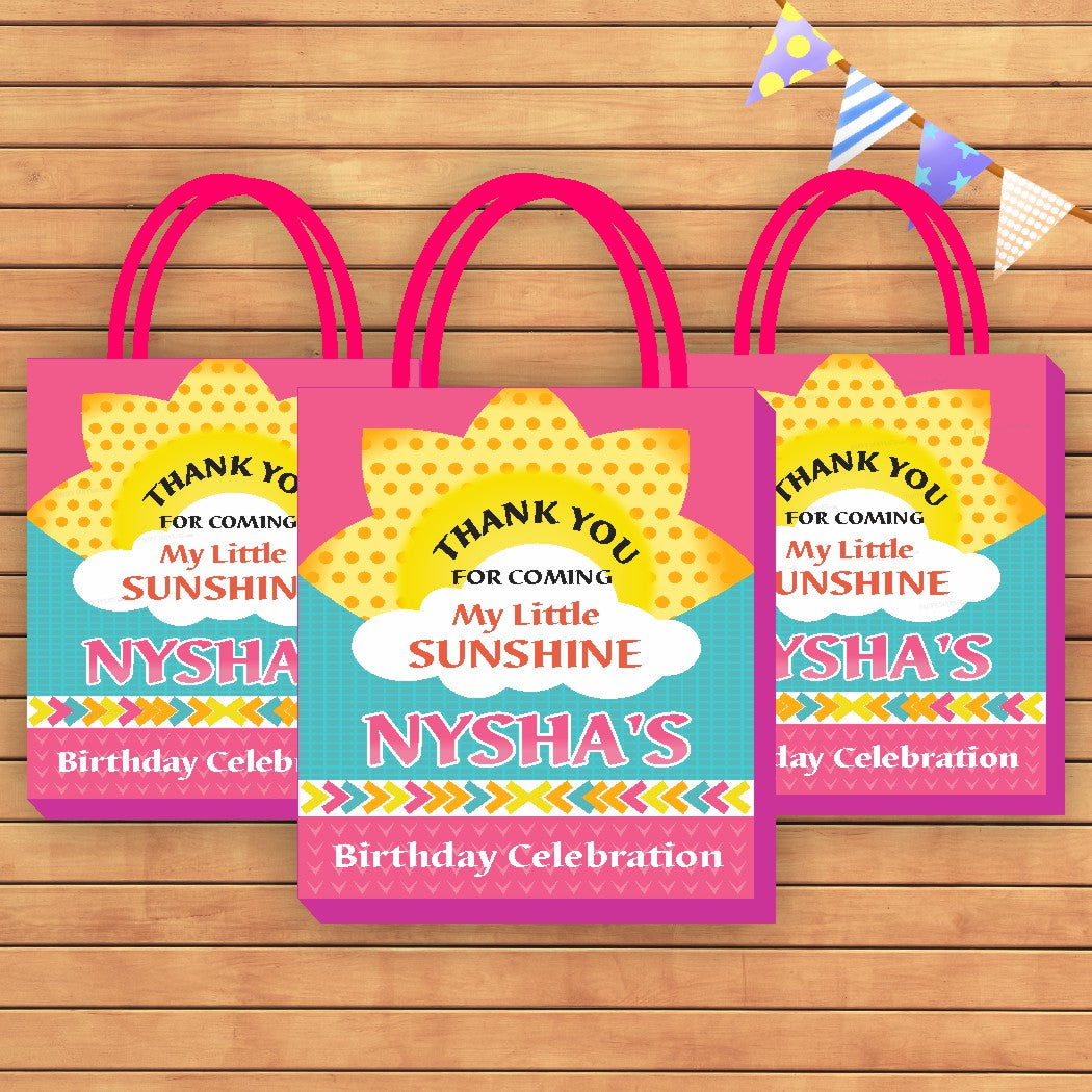 Sunshine Girl Theme Return Gift Bag