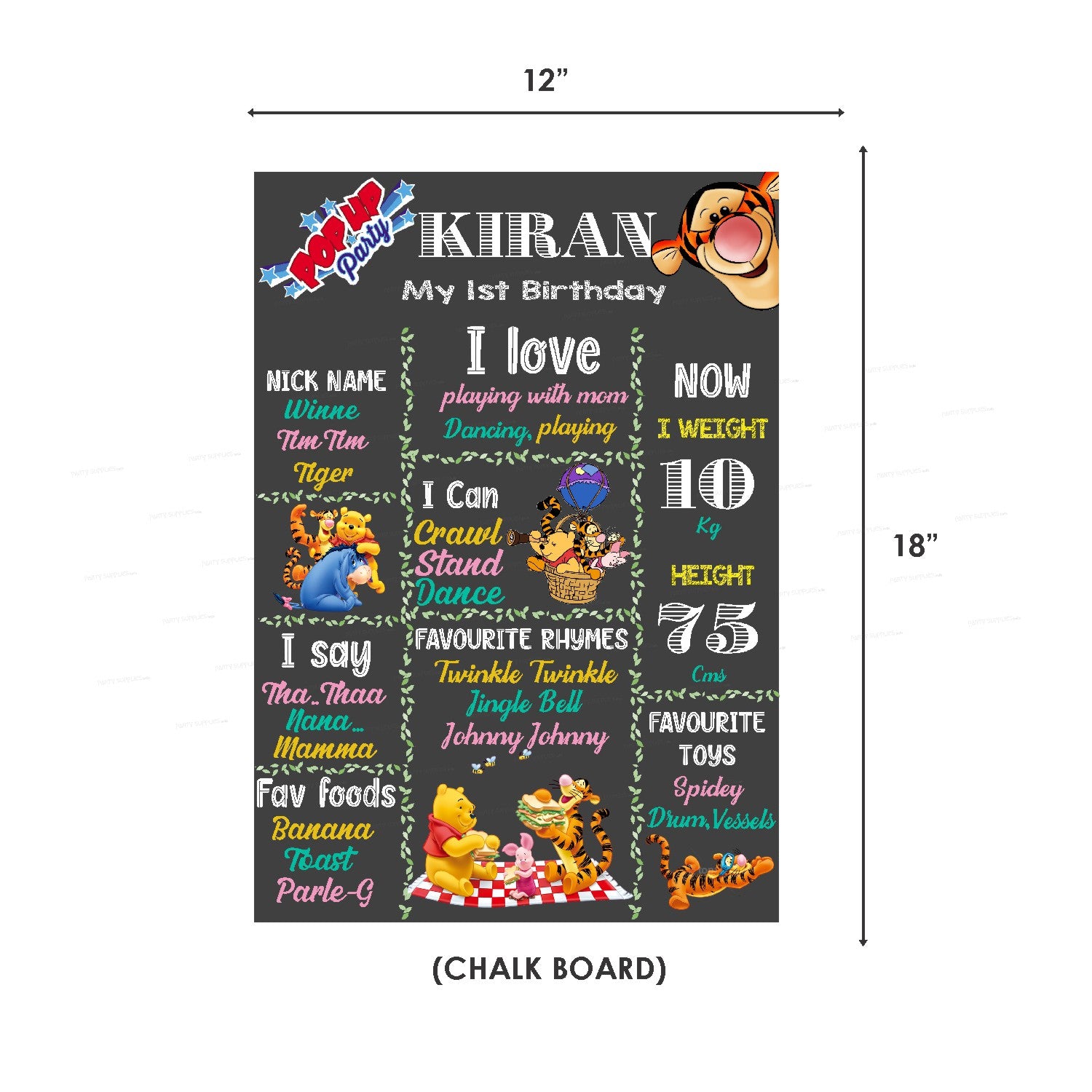 Winnie the Pooh Theme Premium Combo Kit