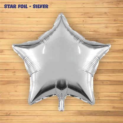Star Shape Premium Silver Foil Balloon