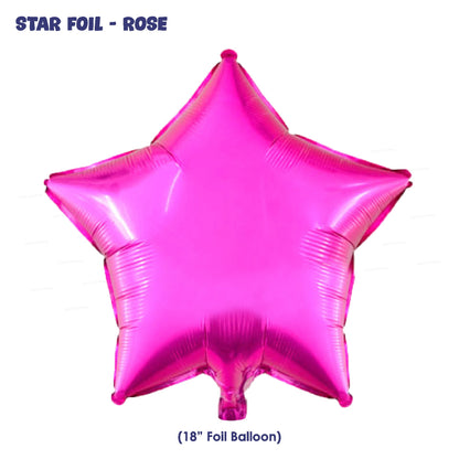Star Shape Premium Pink Foil Balloon