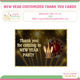 PSI  New Year Theme Thankyou Card - image 1 of 4 | Party Supplies India