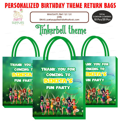 Tinkerbell Theme Return Gift Bag
