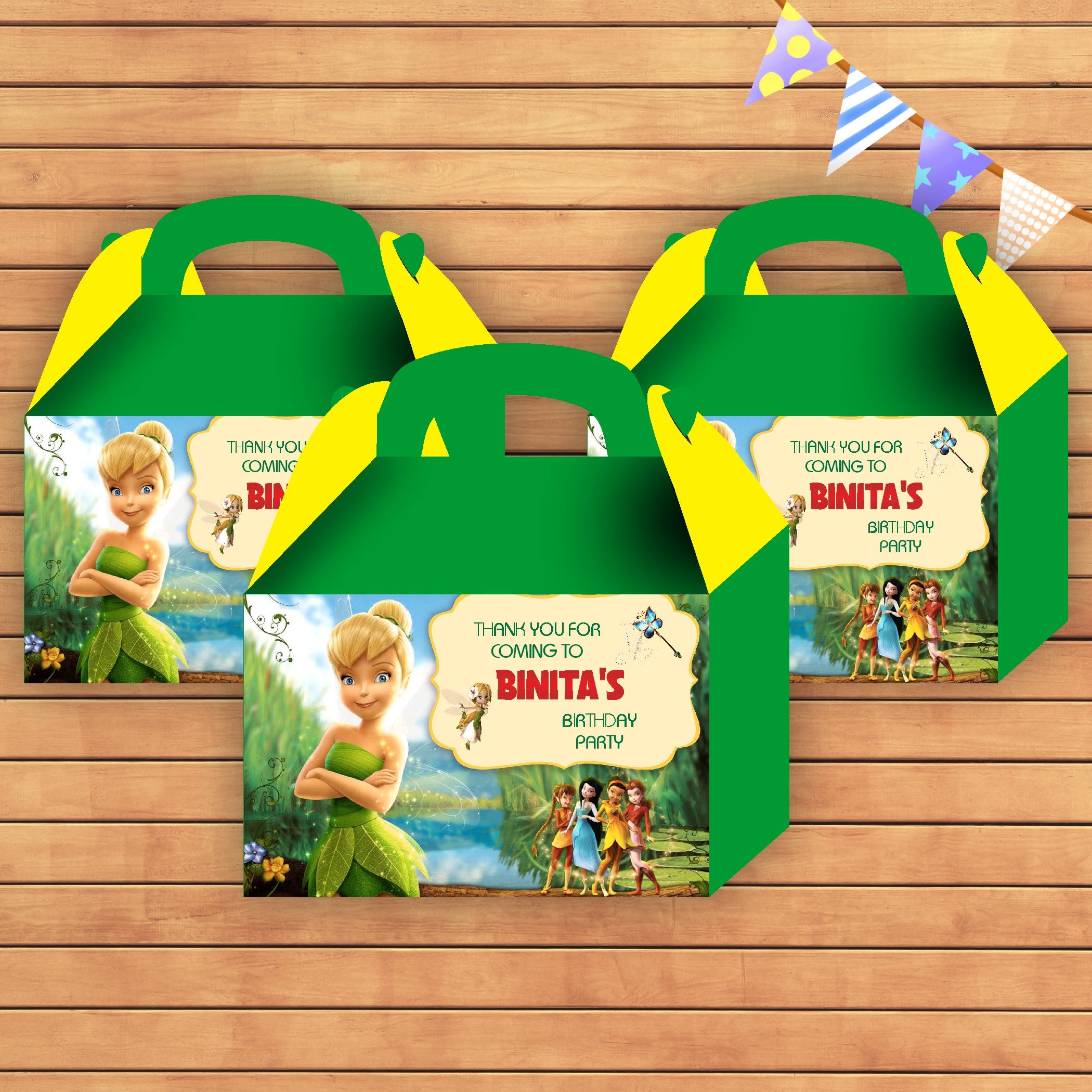 Tinkerbell Theme Goodie Return Gift Boxes