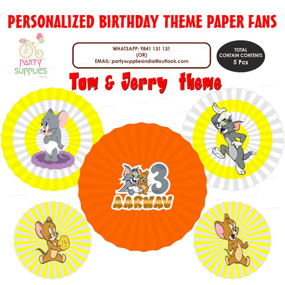 Tom &amp; Jerry Theme Paper Fan