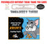 Tom & Jerry Theme Thank You Card - image 1 of 3 | Party Supplies India