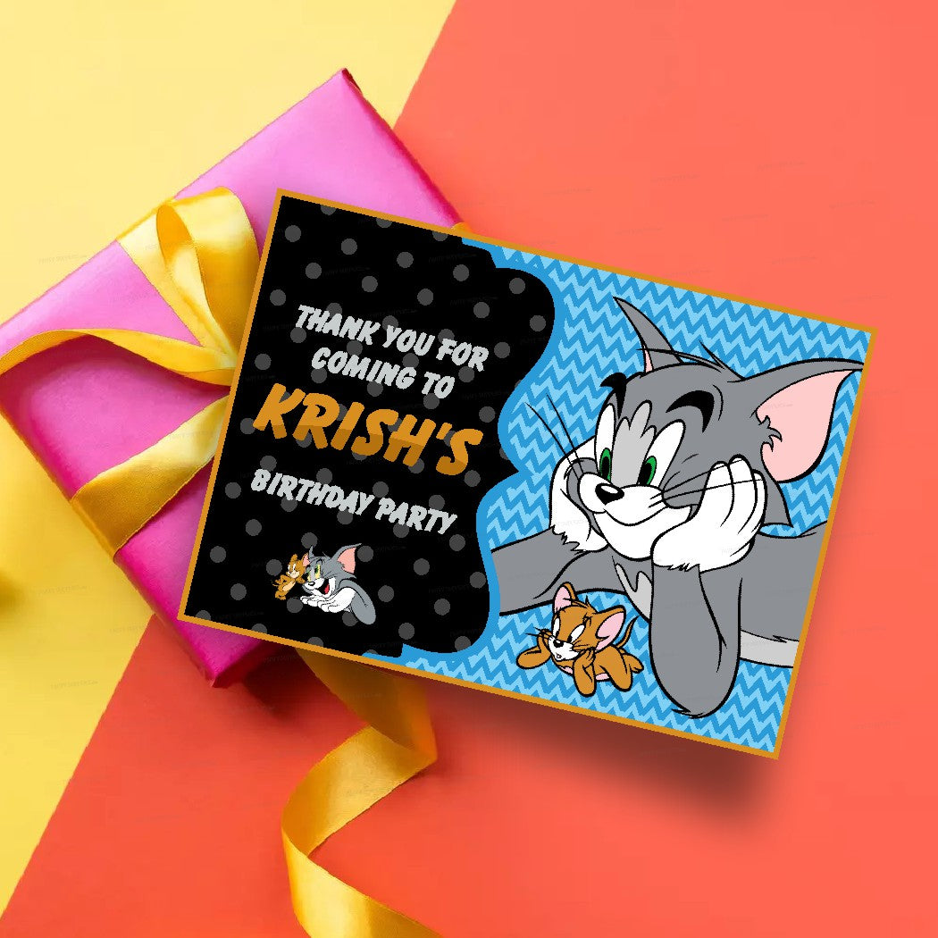 Tom Jerry Theme Thank You Card Party Supplies India Online Tom Jerry Theme Thank You Card Party Supplies India Online