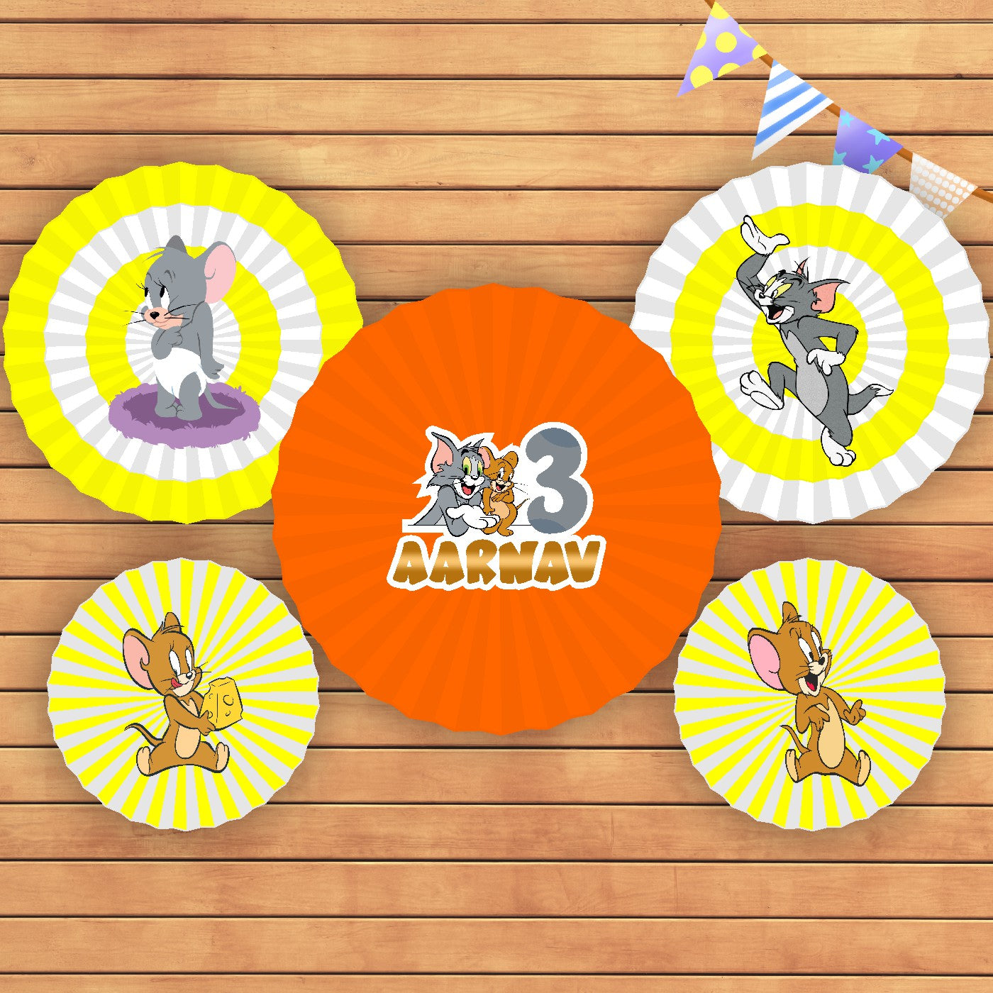 Tom &amp; Jerry Theme Paper Fan