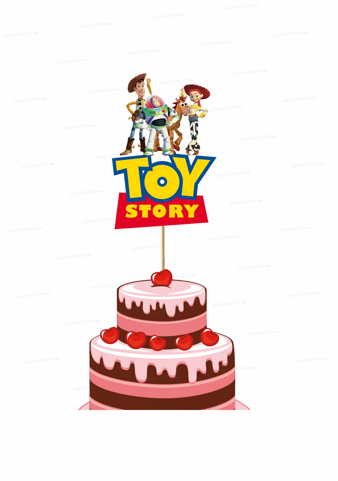 Toy Story Theme Customized Cake Topper
