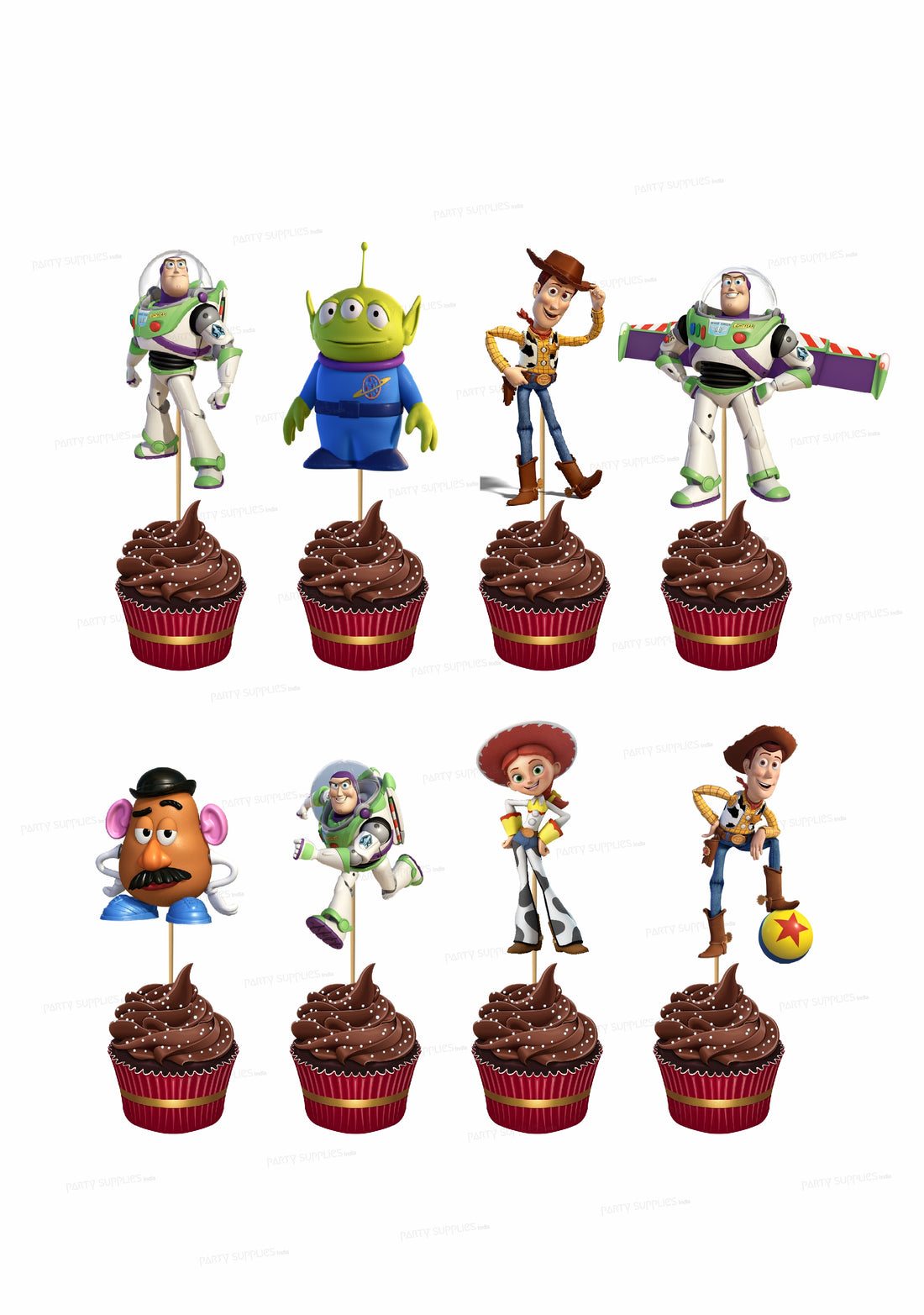 Toy Story Theme Cup Cake Topper