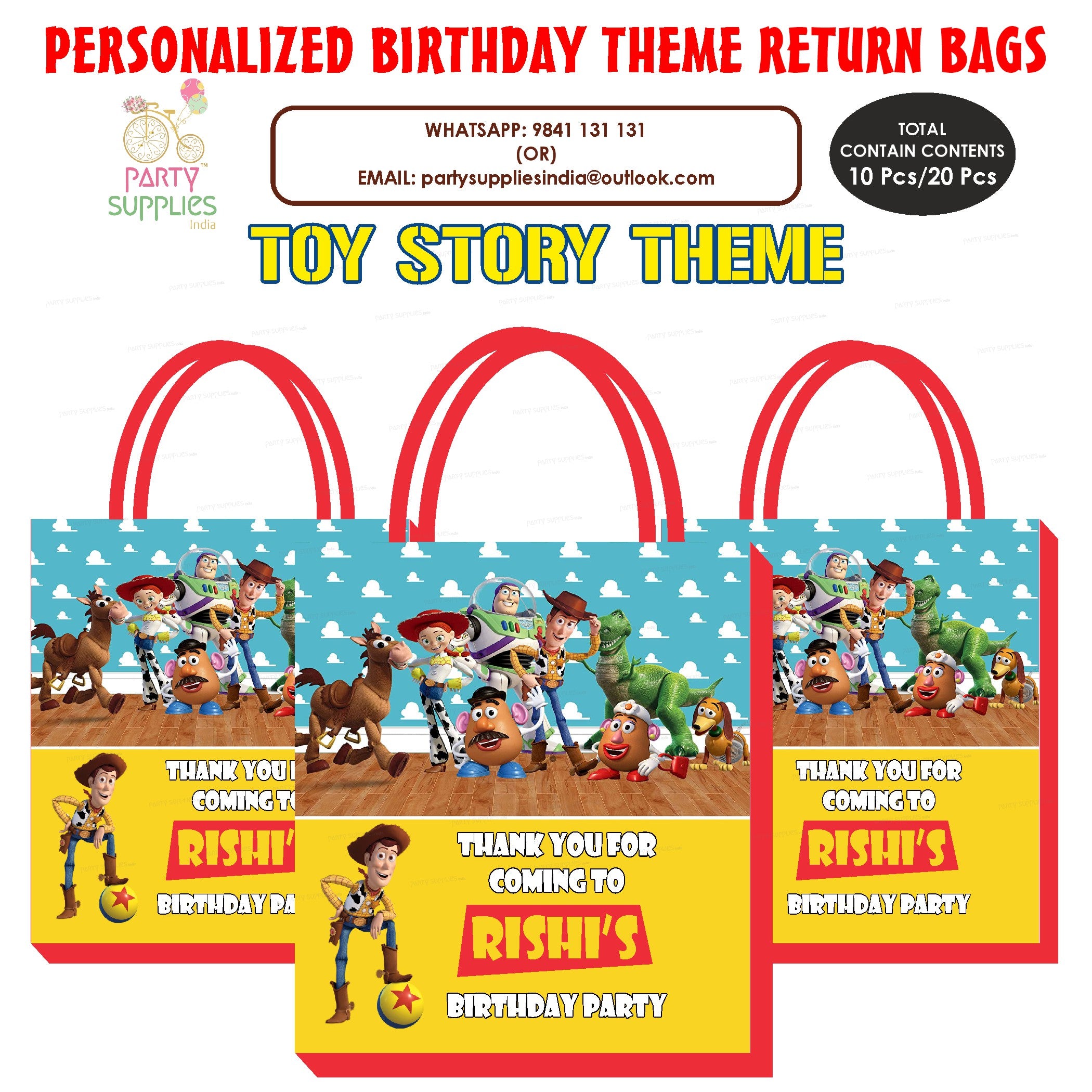 PSI Toy Story Theme Return Gift Bag