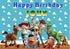 Toy Story Theme Customized Backdrop - 12x8 Ft. - image 1 of 4 | Party Supplies India