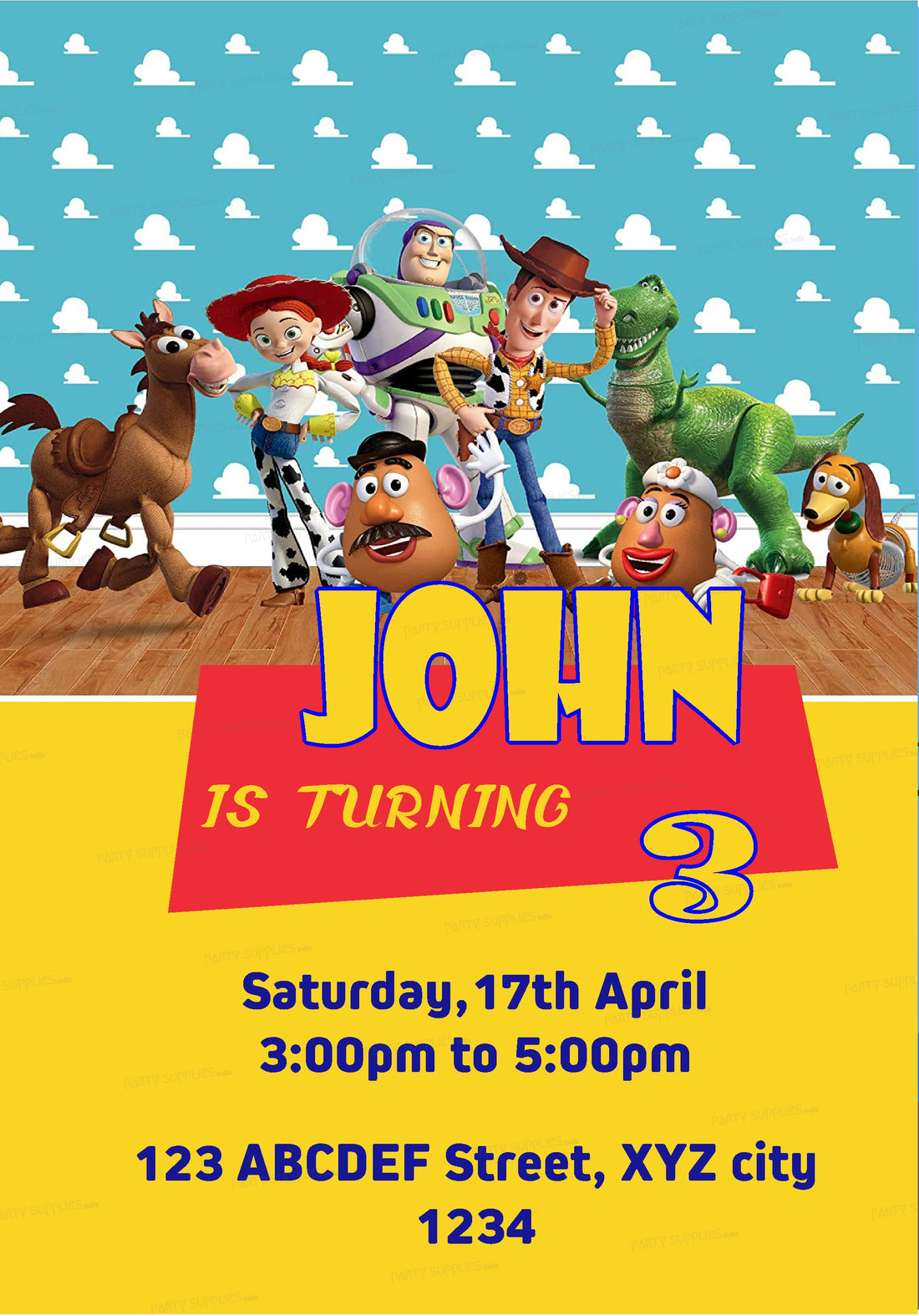 Toy Story Themes Invite