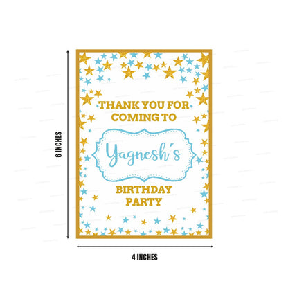 Twinkle Twinkle Little Star Boy Theme Thank You Card