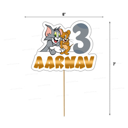 Tom &amp; Jerry Theme Cake Topper