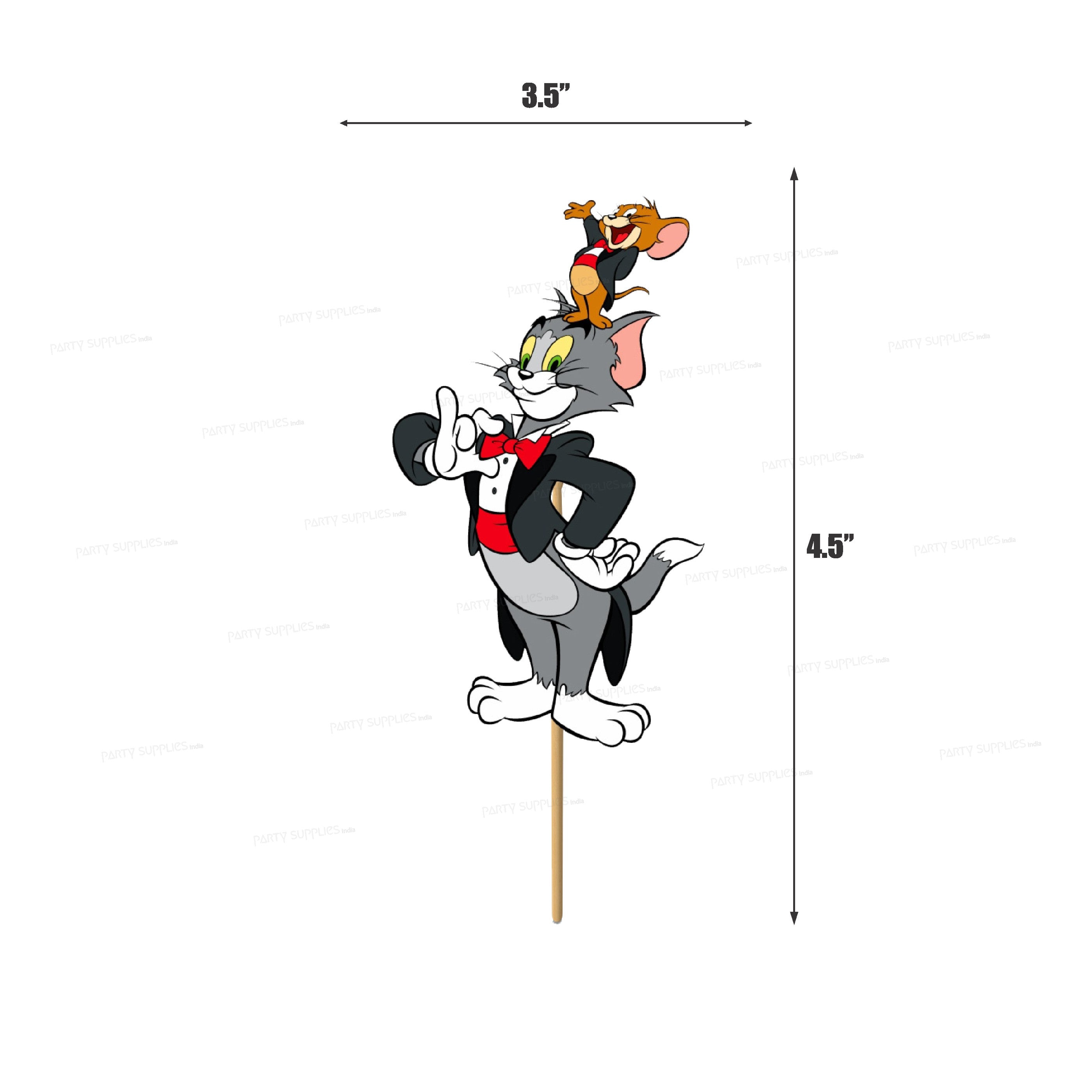 PSI Tom &amp; Jerry Theme Cup Cake Topper