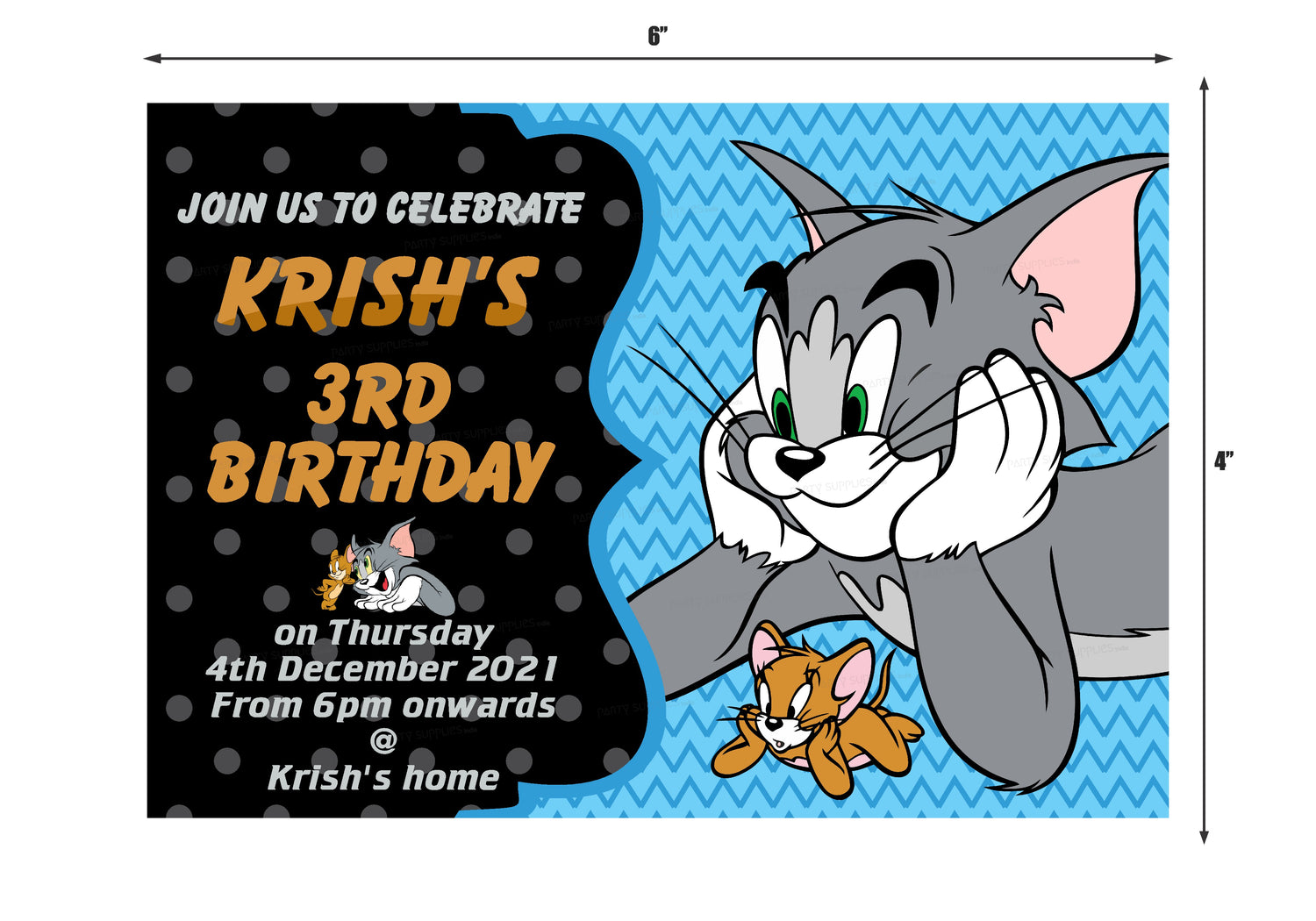 PSI Tom &amp; Jerry Theme Invite