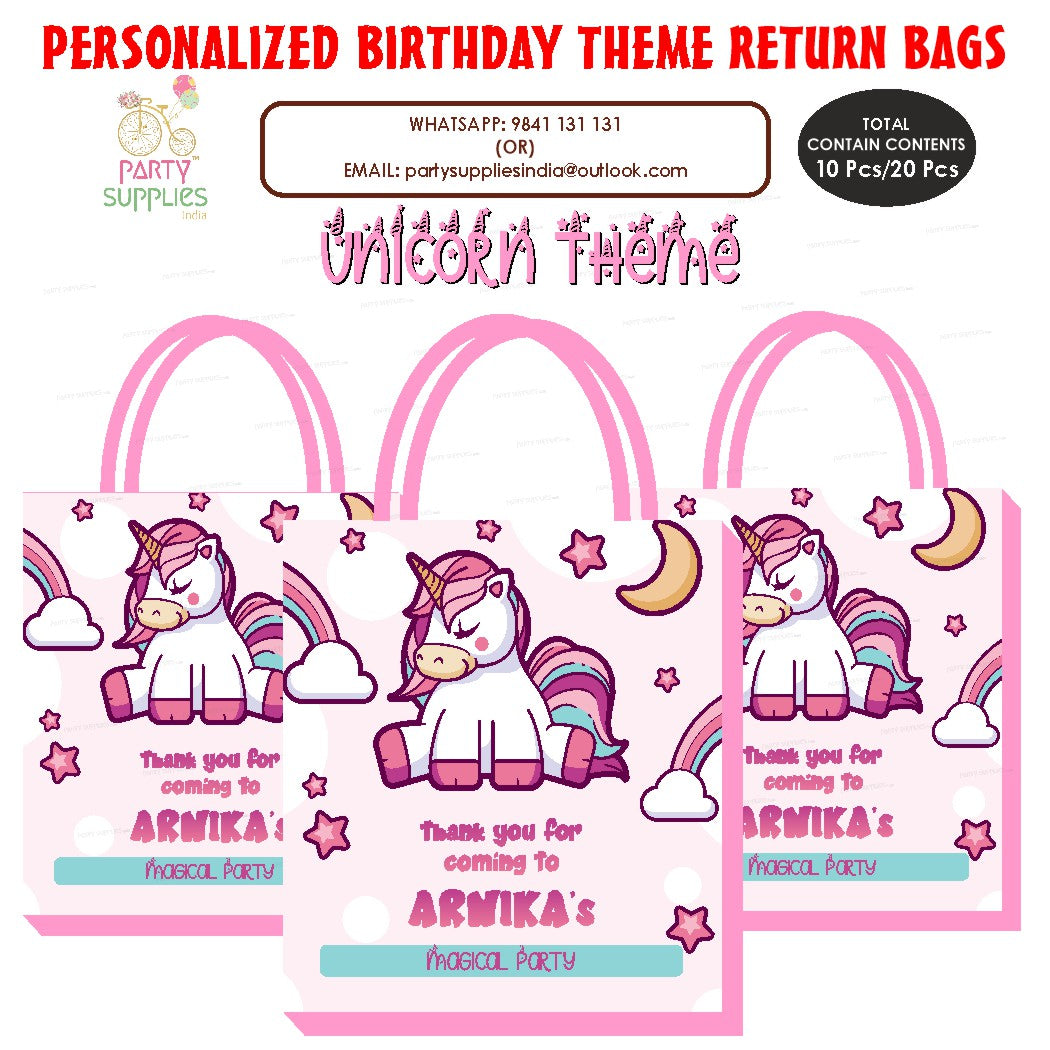 Unicorn Theme Return Gift Bag