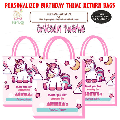 Unicorn Theme Return Gift Bag