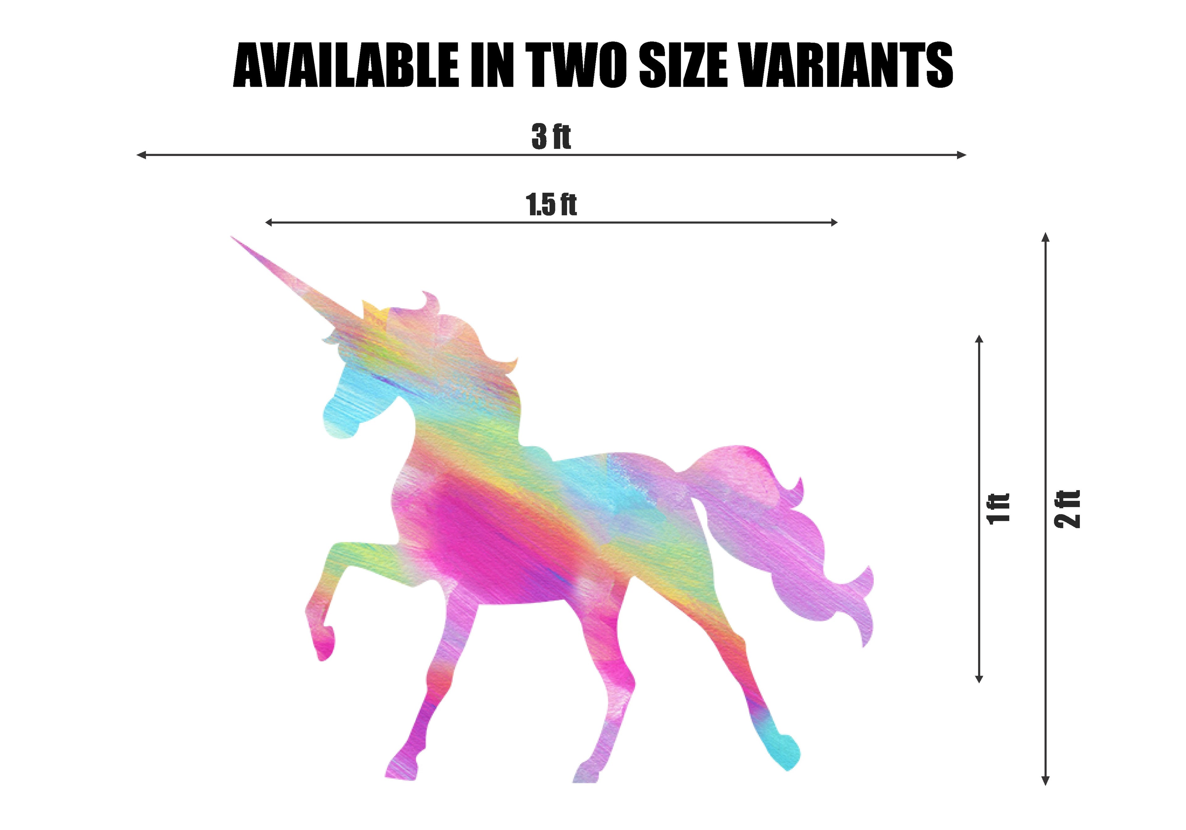 Unicorn Theme Multi-Coloured Horse Cutout