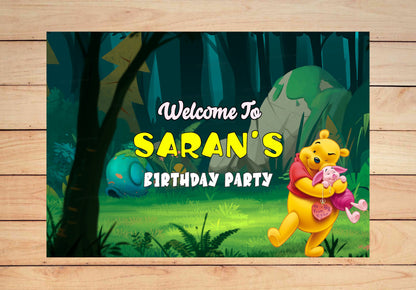 PSI Winnie the Pooh Theme Customized Welcome Board