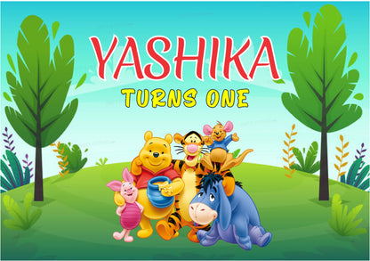 Winnie the Pooh Theme Backdrop