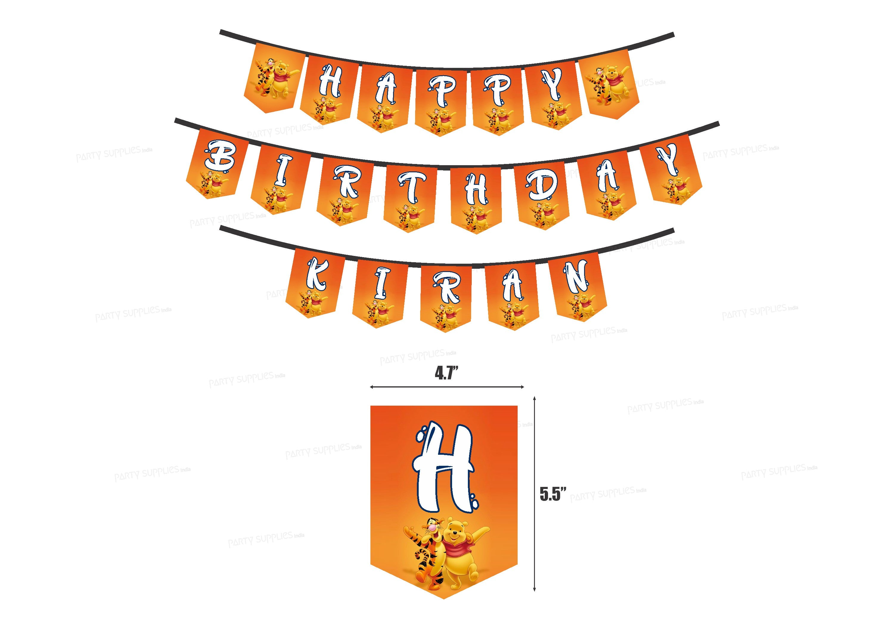 Winnie the Pooh Theme  Customized Hanging