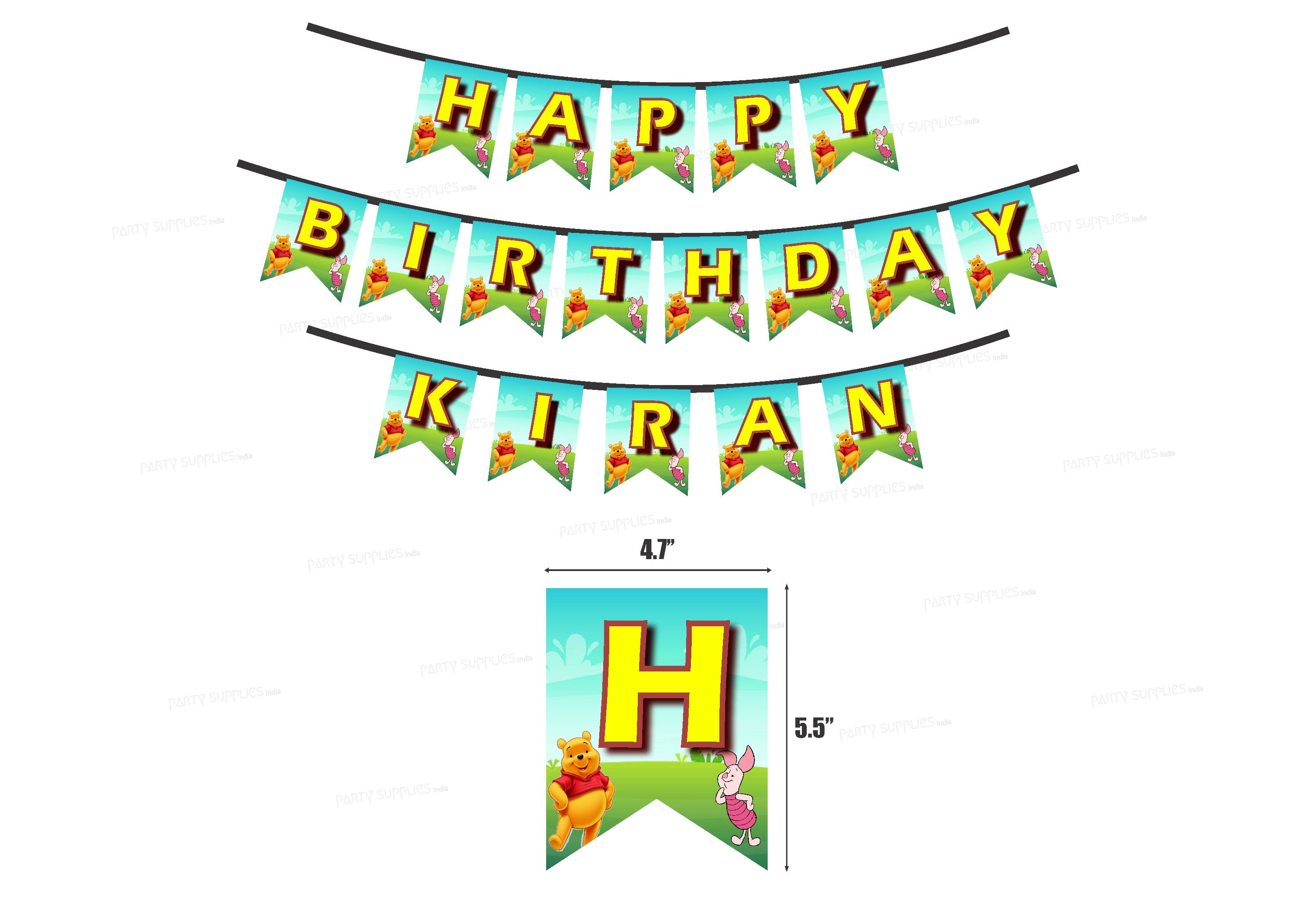 Winnie the Pooh Theme  Personalized Hanging