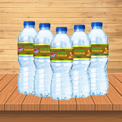 Winnie the Pooh Theme Water Bottle Sticker