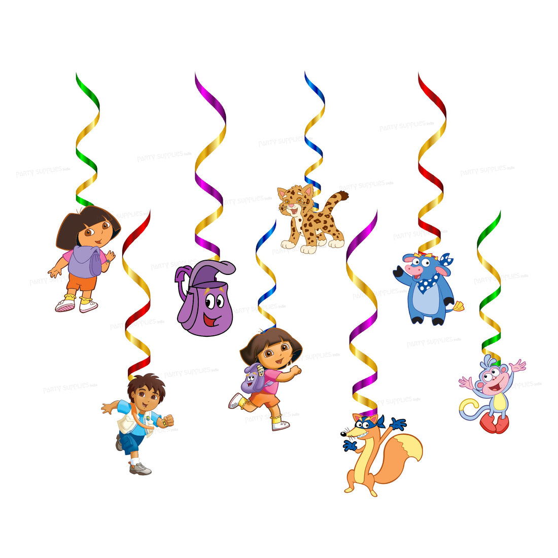 Dora Theme Character Swirls