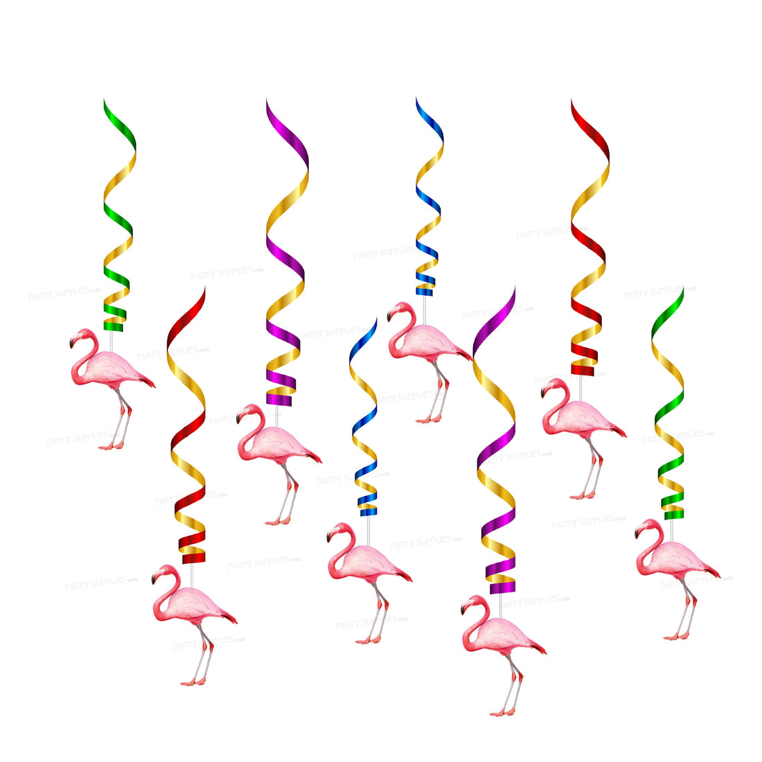 Flamingo Theme Swirls