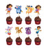 Dora Theme Characters Cup Cake Topper - image 1 of 3 | Party Supplies India