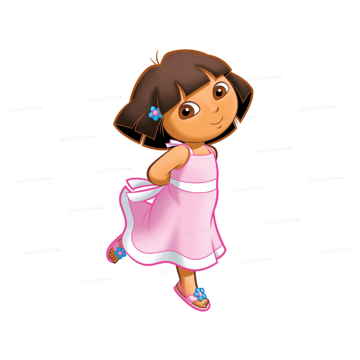 Dora the Explorer Theme Dora Pink Dress Cutout | Party Supplies India Dora the Explorer Theme Dora Pink Dress Cutout | Party Supplies India