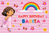 Dora Theme Rainbow Backdrop - 6X4 fT. - image 1 of 7 | Party Supplies India